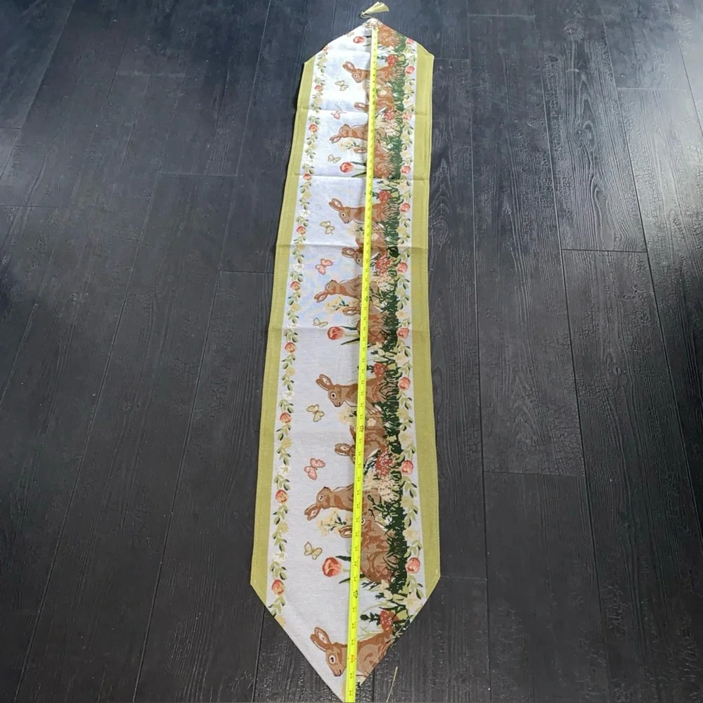 Easter Bunny‎ Bunnies Floral Tapestry Table Runner New